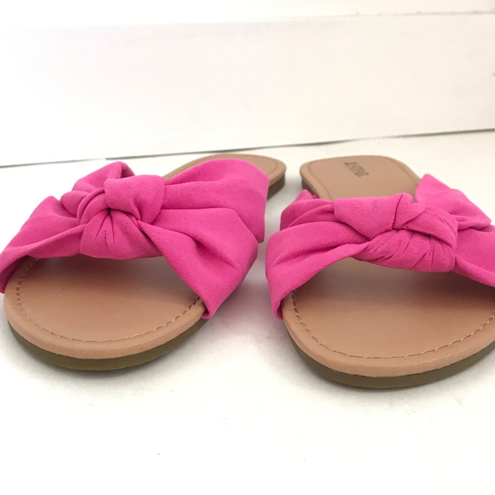 JUSTFAB Pink Sandals Slip On Slide Sandals Women’s Size 8.5 - Picture 9 of 16